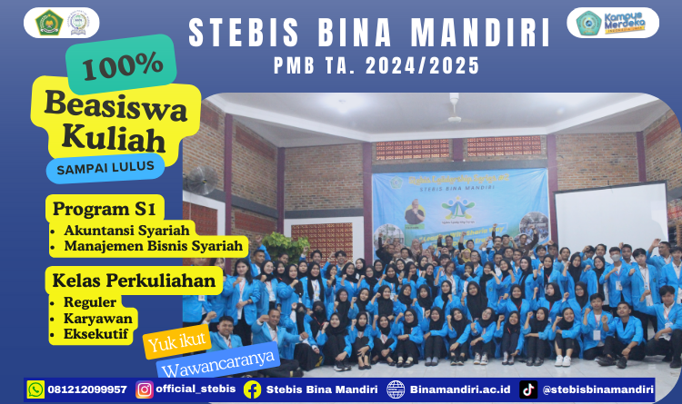 Kuliah Tak Perlu Khawatir Biaya! STEBIS Bina Mandiri Hadirkan Program Beasiswa untuk Mahasiswa Baru